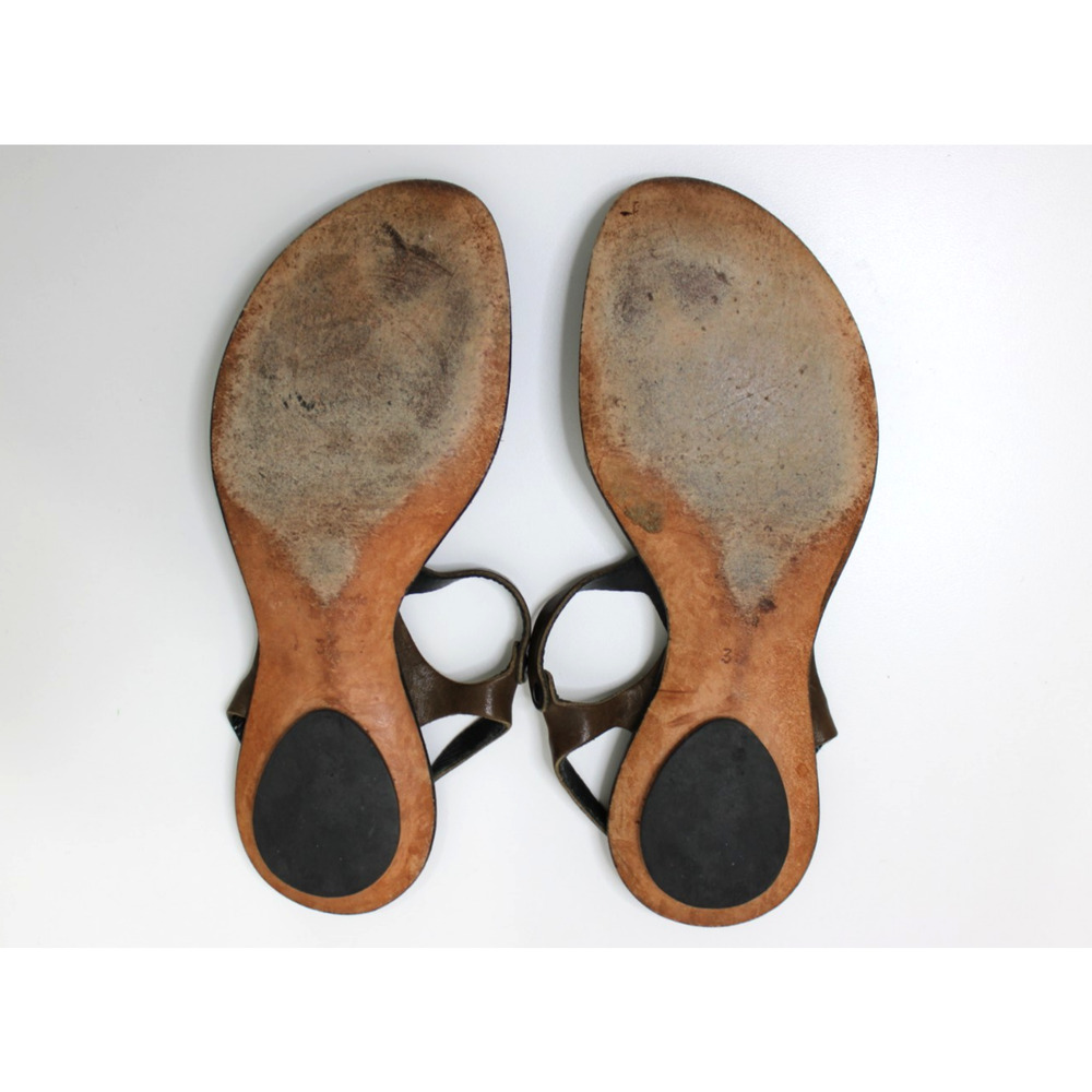 Cydwoq Vintage Leather Flats Slip On Sandals Shoes 36 USA - Picture 6 of 8